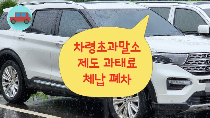  차령초과말소제도 과태료체납 폐차