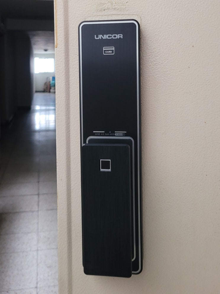  안양 만안구 안양세양청마루주상복합아파트 직방(삼성) SHT-3527XA, 유니코 도어락 TP-8500F, 무선연동 설치