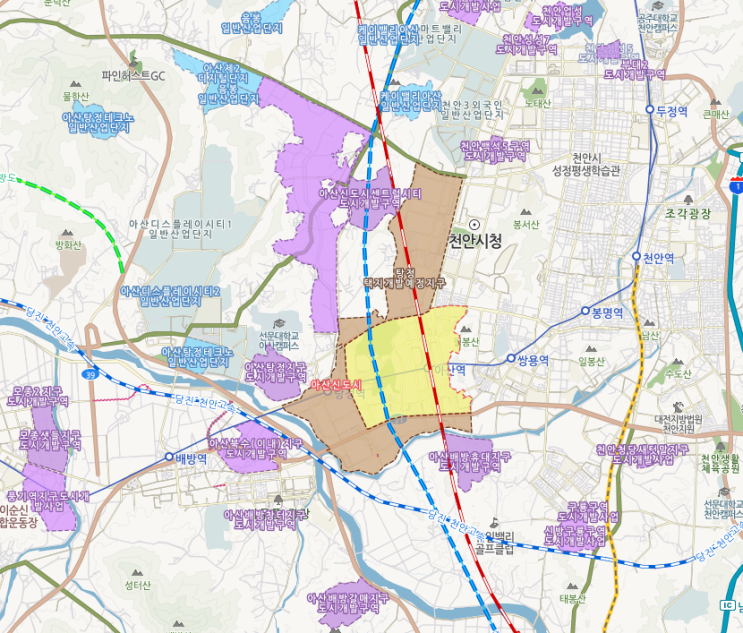  2기 지방 신도시 계획 부지 탕정<가우부동산>