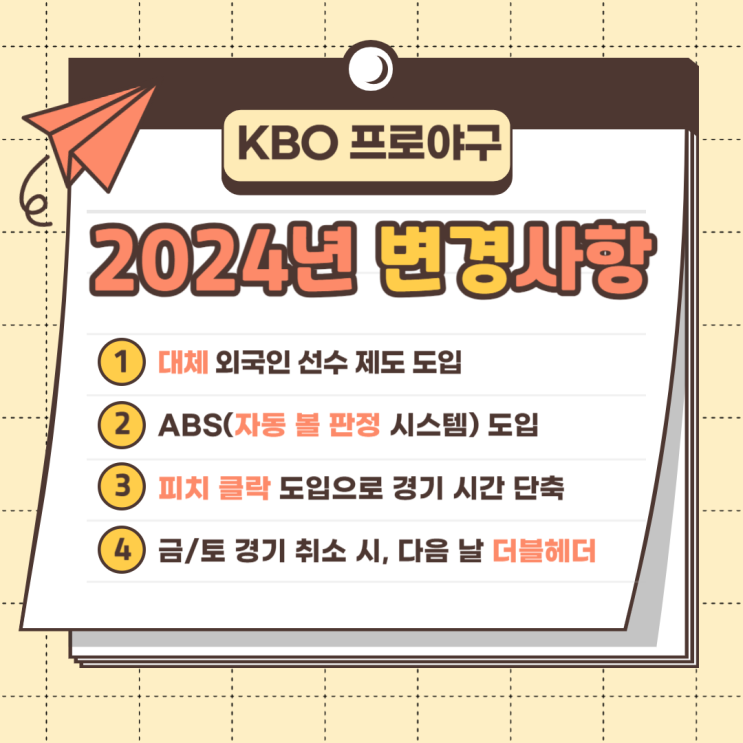 규정 사항 안내! :: ABS(로봇<b>심판</b>), <b>피치클락</b>, 개막전 경기 일정