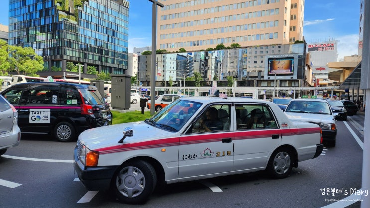 일본 여행 택시 잡는법 기본요금 하카타역에서 후쿠오카 공항 가는법