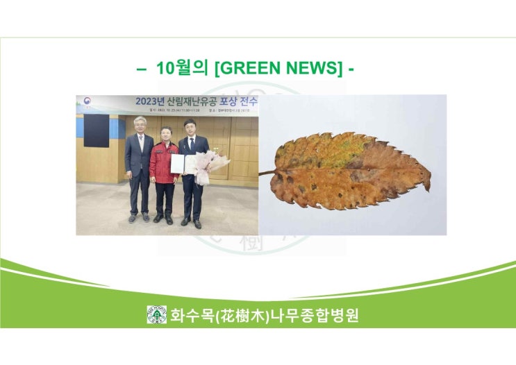  2023년 10월의 Green News 모음