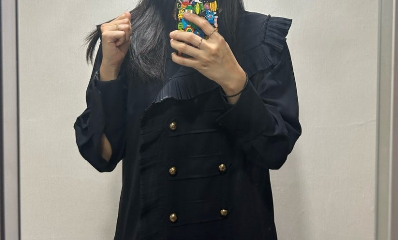 럭키슈에뜨 원피스 36사이즈 후기/ 빅 세일러 카라 맥시 롱 원피스 ([Atelier] Sailor Collar Pleats Max....