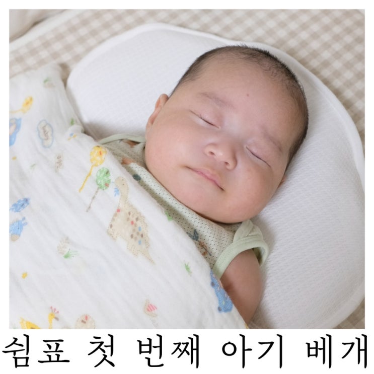  [육아템리뷰]태열 두상 관리 신생아 아기 베개 쉼표 : )