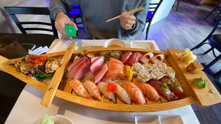  [Oakland] 비주얼 끝판왕 스시 보트, 오클랜드 TGI's Sushi