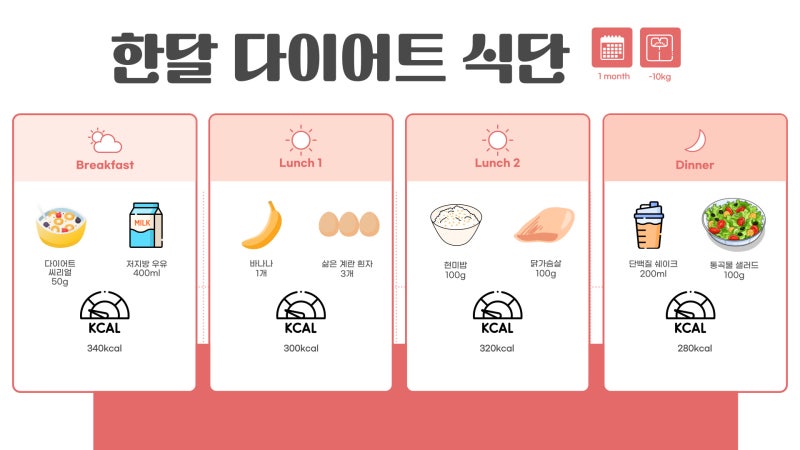 한달 다이어트 메뉴와 운동루틴 : 벼락치기로 살빼기 #집에서운동추천