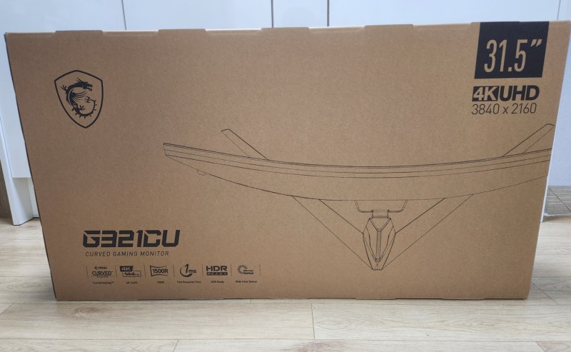 32인치 커브드 게이밍 모니터 - MSI G321CU 언박싱 및 간단 사용 후기!