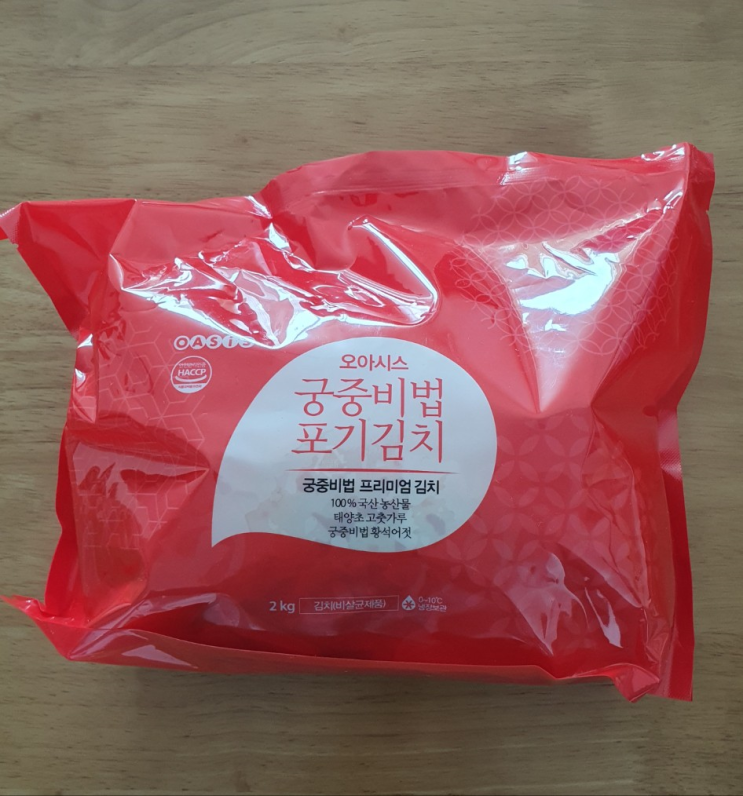  오아시스마켓 11월 새벽배송(배추김치, 얼갈이 된장국 재료)
