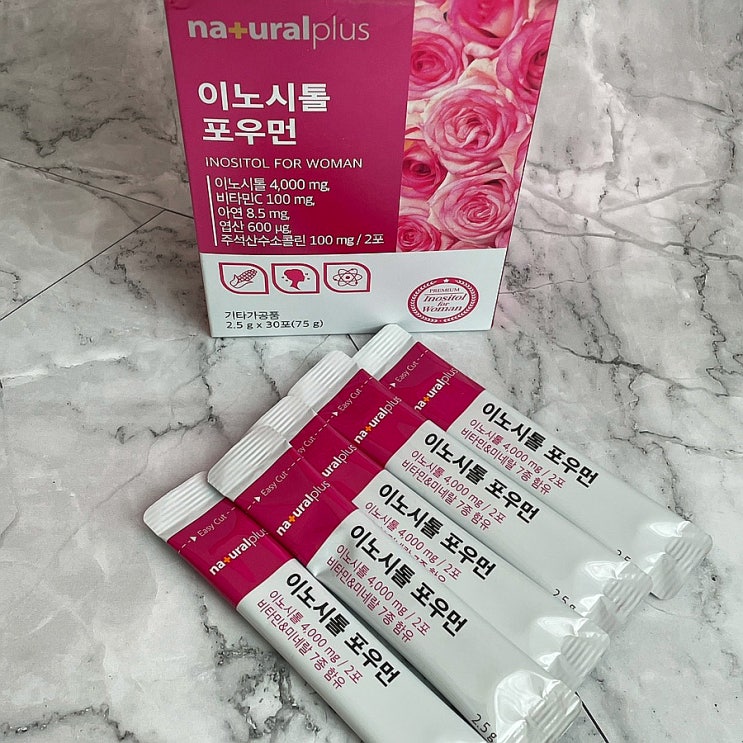  이노시톨분말추천 미래를 위해 챙겨먹는 내츄럴플러스 이노시톨포우먼