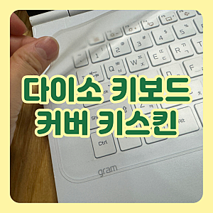 다이소 노트북 실리콘 키스킨 키보드 커버 미쳤다