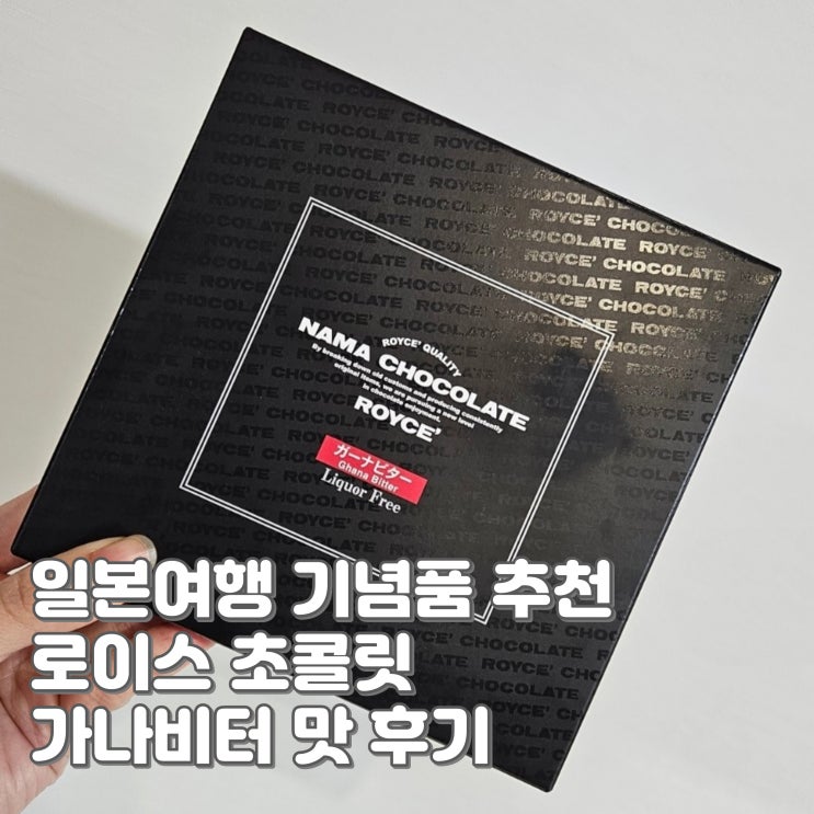  일본여행 면세점 기념품 추천, 로이스 초콜릿, 가나 비터