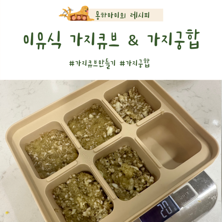  이유식 가지큐브 만드는 방법 가지궁합
