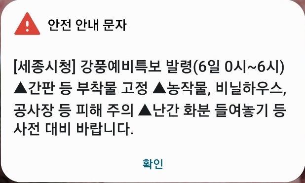  강풍예비특보 발령 세종시청 스타벅스 세종첫마을점 전주현대옥 세종청사점 국밥 빼빼로 화이트쿠키 추천합니다.
