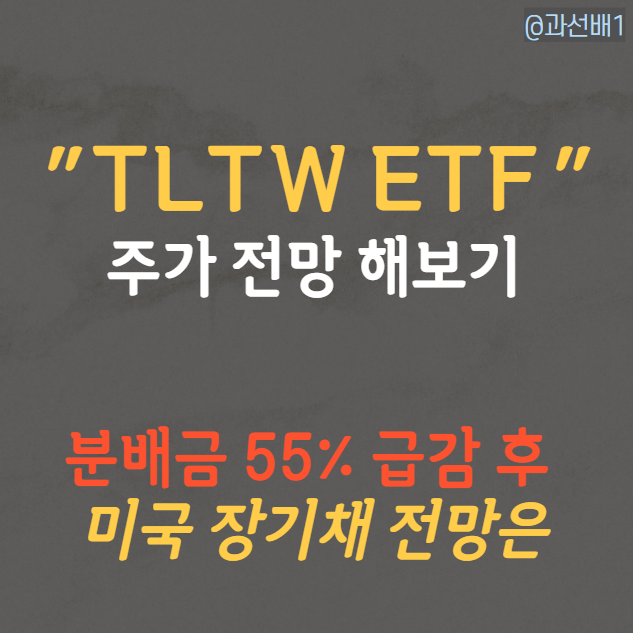 TLTW, 16년래 최저가 미국 장기 채권 ETF의 배당금 55% 급락 이유는?