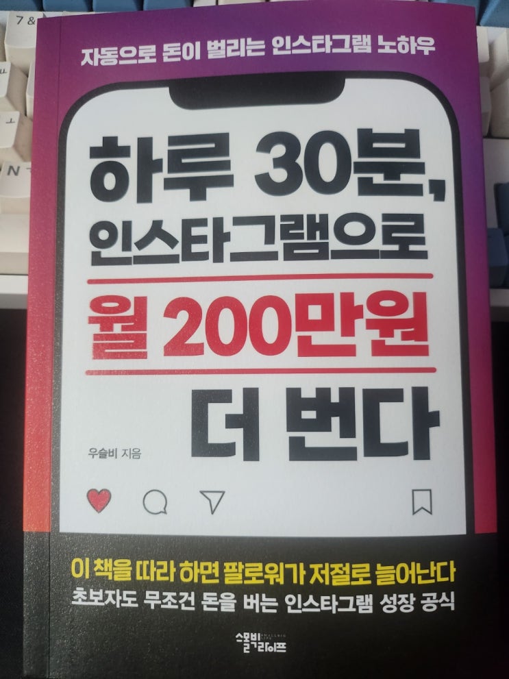  하루 30분, 인스타그램으로 월 200만원 더 번다 책 후기 (저자. 우슬비)