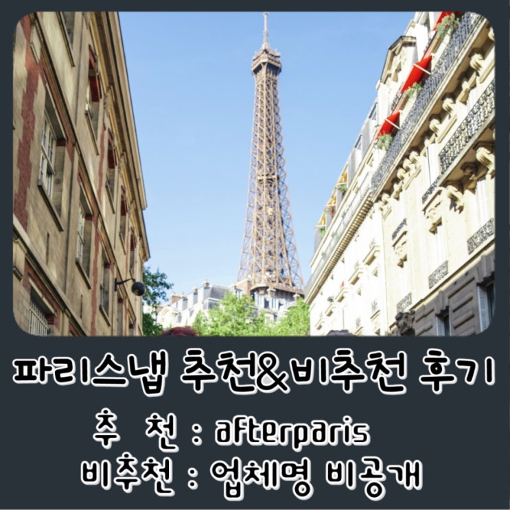  파리 스냅 내돈내산 2번의 촬영, Afterparis 추천 vs 비공개업체 비추천 후기