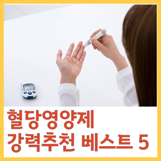  혈당영양제 강력추천 베스트 5