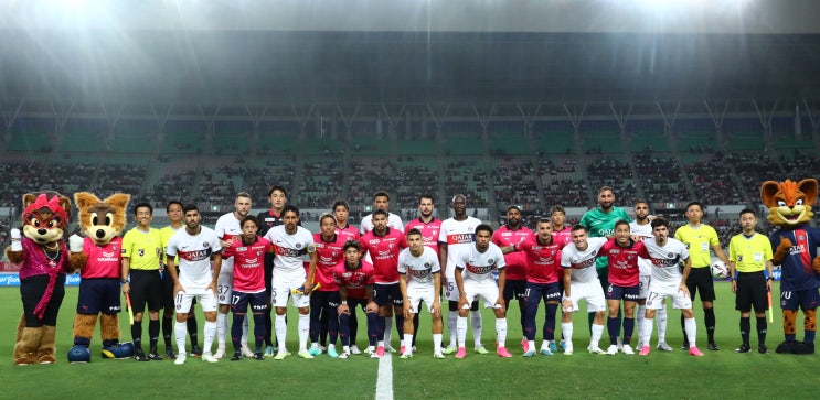 파리 생제르맹 재팬 투어 2023：세레소 오사카 vs 파리 생제르맹 경기 기록