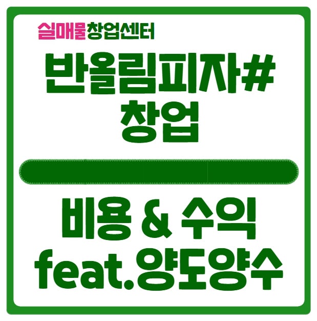 반올림피자샵 창업비용과 매출&수익 (feat.양도양수) 반올림피자샵 창업비용과 매출&수익 (feat.양도양수)