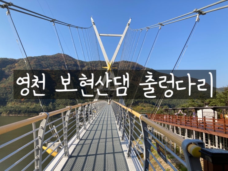 경북 가볼만한곳 영천 보현산댐 출렁다리