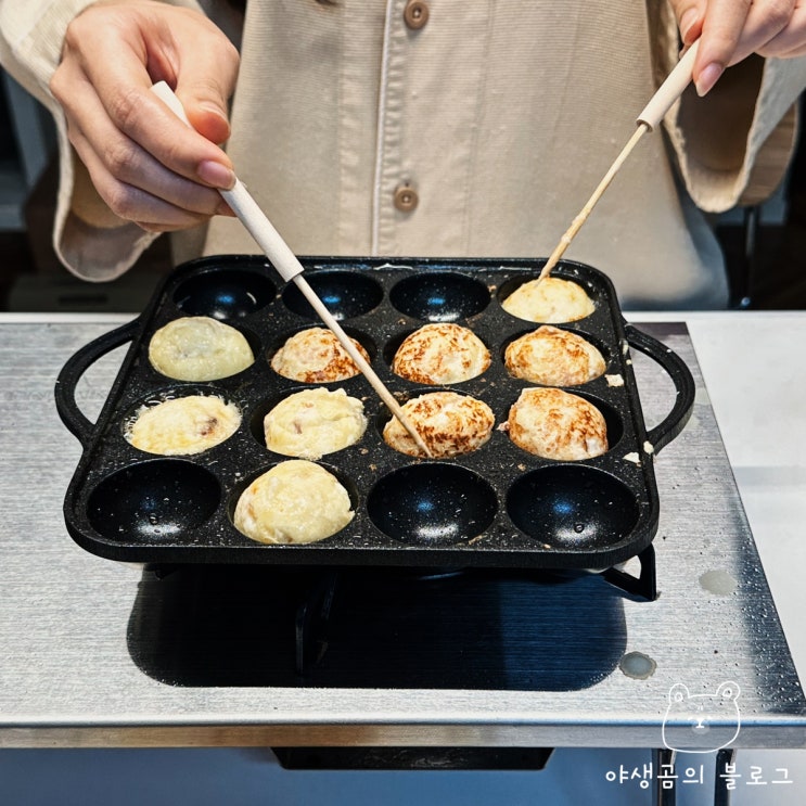 타코야끼 만들기 세트 기계 없이 집에서 일본 타코야끼 만드는 방법!