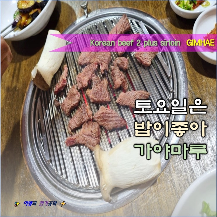 토요일은 밥이 좋아 :) 김해 소고기 맛집 가야마루 한우 투 플러스 룸 식당