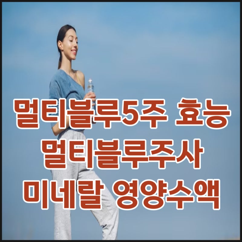 멀티블루5주 효능 멀티블루주사 미네랄 영양수액 주사