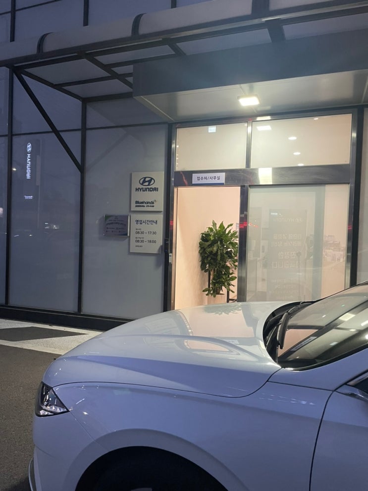  블루핸즈 동탄현대서비스에서 그랜저하이브리드 엔진오일 교체하기!!
