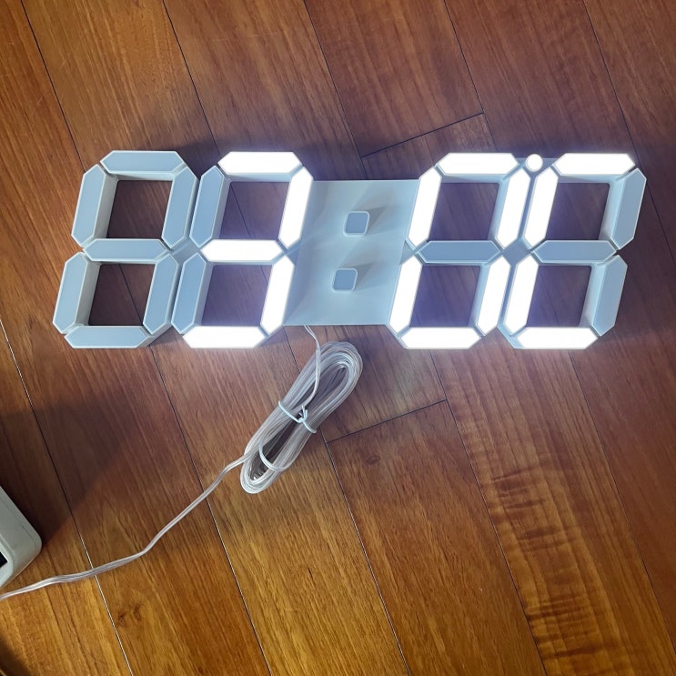  무아스 3D LED벽시계 빅플러스(디지털시계) 리뷰