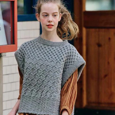  amuhibi KNIT BOOK 2nd     08 ARAN WIDE VEST