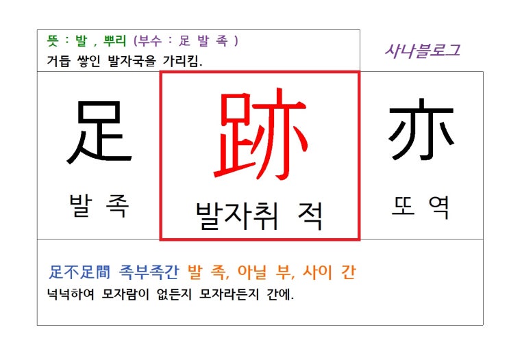  발자취 적