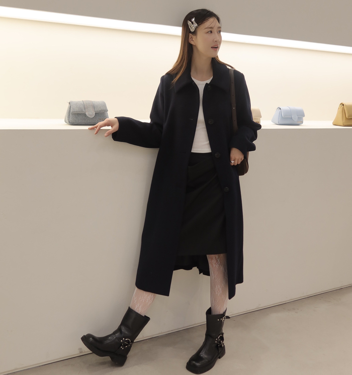  비지트인뉴욕(VISIT IN NEWYORK)코트 브랜드 추천 - 여자 롱코트 겨울 코디(10대 20대 30대 여성)