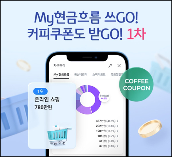 KB스타뱅킹 My 현금흐름 이용 의견등록(스벅 1,000명)추첨 ~11.17 KB스타뱅킹 My 현금흐름 이용 의견등록(스벅 1,000명)추첨 ~11.17