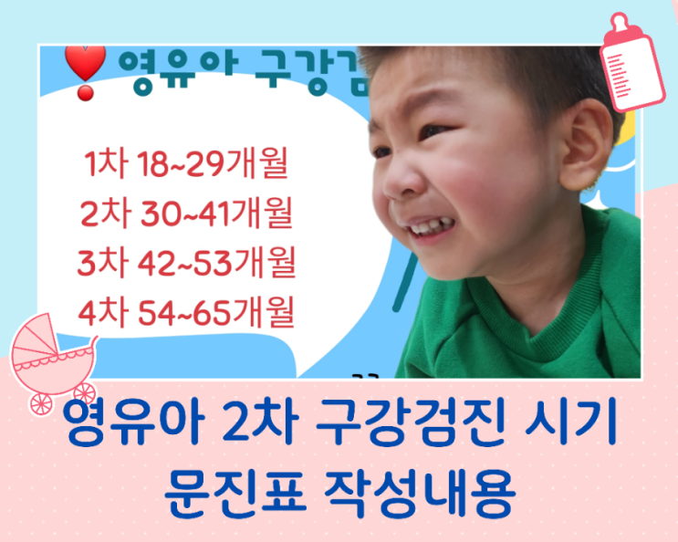  영유아 구강검진 시기, 문진표/2차 다녀왔습니다.
