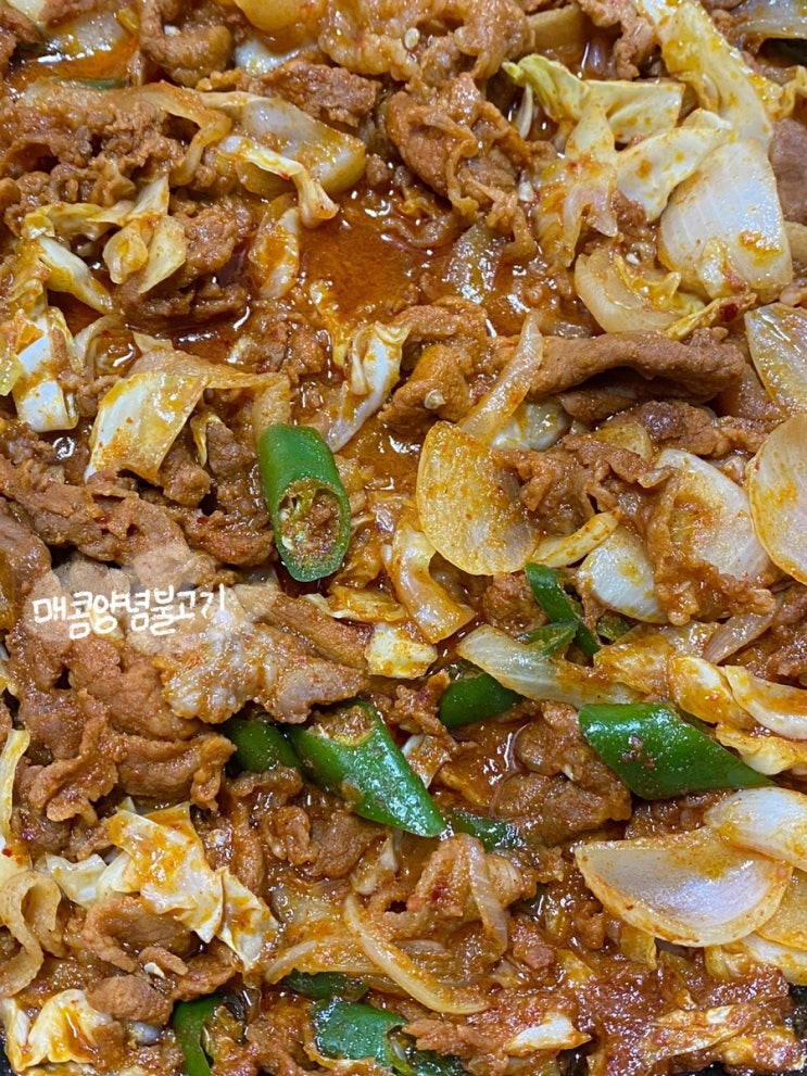  매콤양념불고기&팔도비빔면