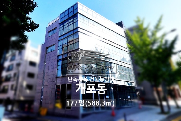  개포동 가시성좋은 대로변건물 포이사거리 건물통임대 177평(588.3)