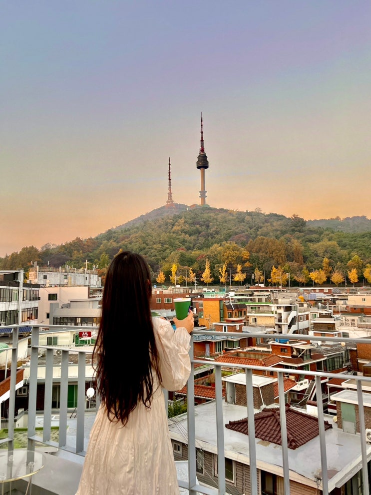  [해방촌카페] _남산 뷰 루프탑 카페, 로이터 커피 셸터, 내부도 예쁘고 사장님도 친절해
