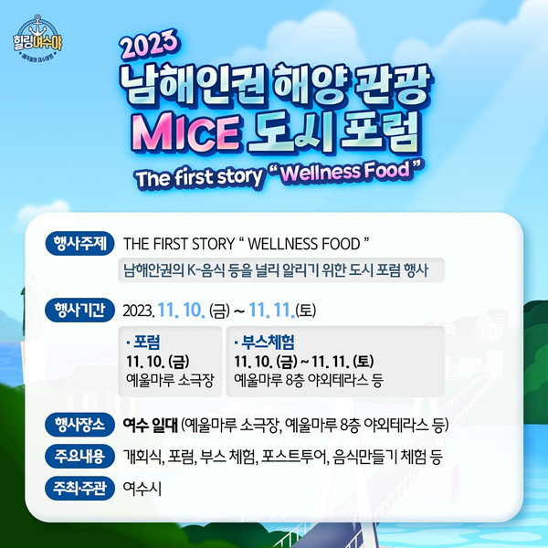  여수 예울마루에서 2023 남해안권 해양 관광·MICE 도시 포럼 개최