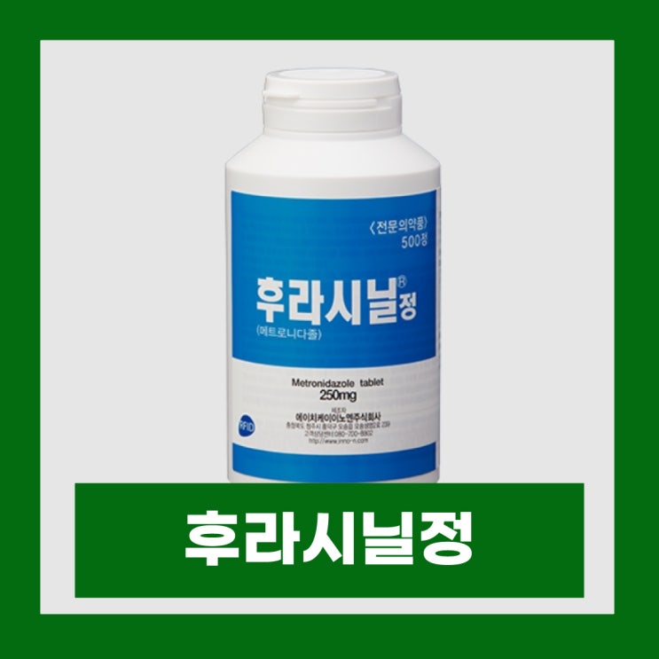  후라시닐정 술 부작용 칸디다 질염 가드넬라 방광염 항생제 성분