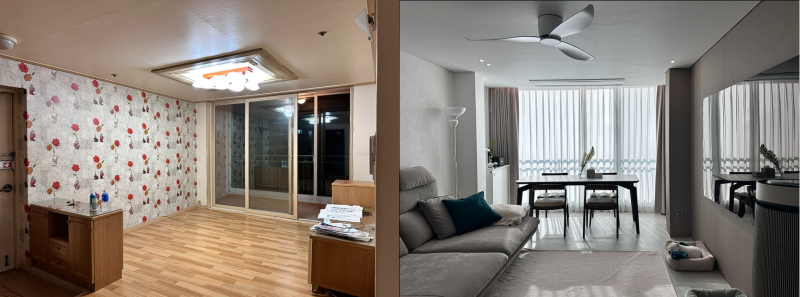 24년 된 25평 아파트 올리모델링 Before & After #구축아파트_인테리어