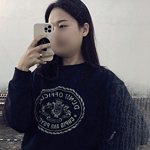던스트 맨투맨 XS 네이비 사이즈 착용후기