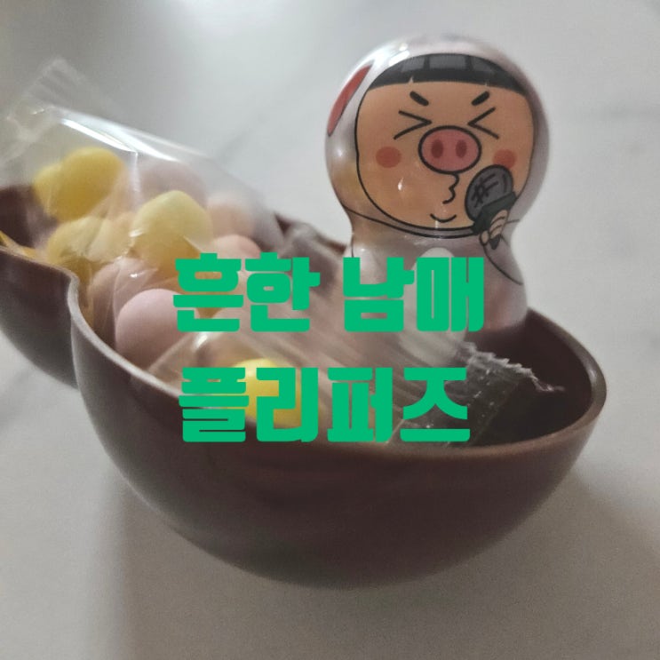  흔한남매 안 흔한 플리퍼즈 개봉기 랜덤 오뚜기 뽑기 은색 희귀템이 나왔어요