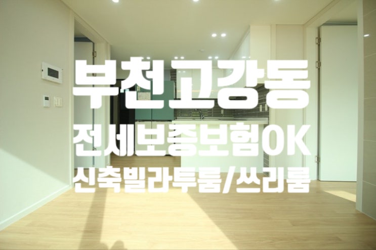  고강동 전세보증보험 가능한 신축빌라 투룸 영재리치빌 서울 초인접지역