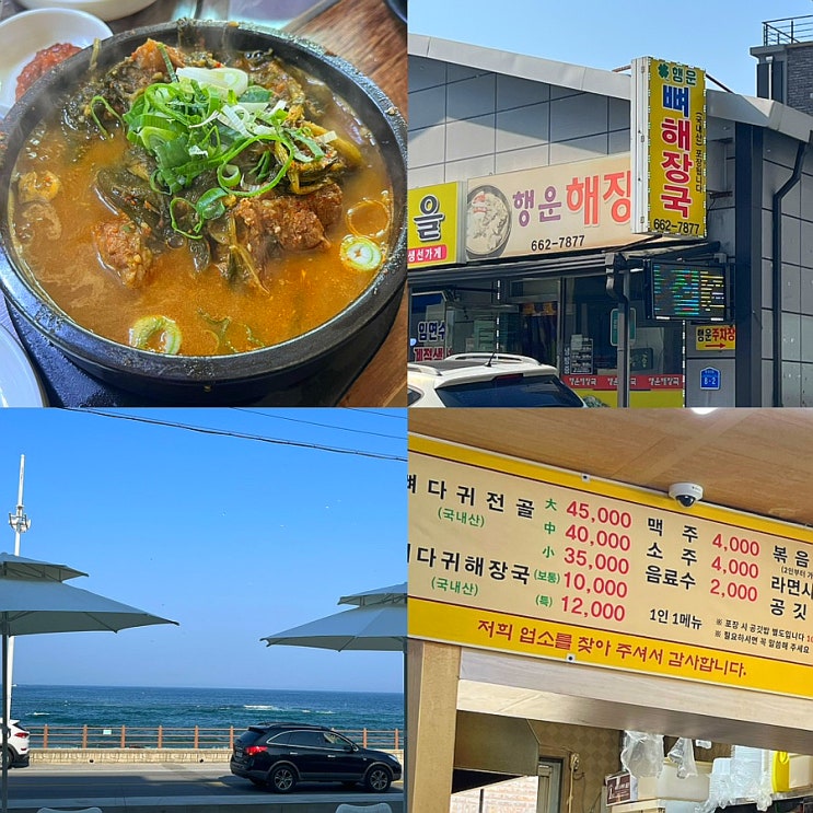  강릉 행운 해장국 생각나는 뼈해장국 맛집
