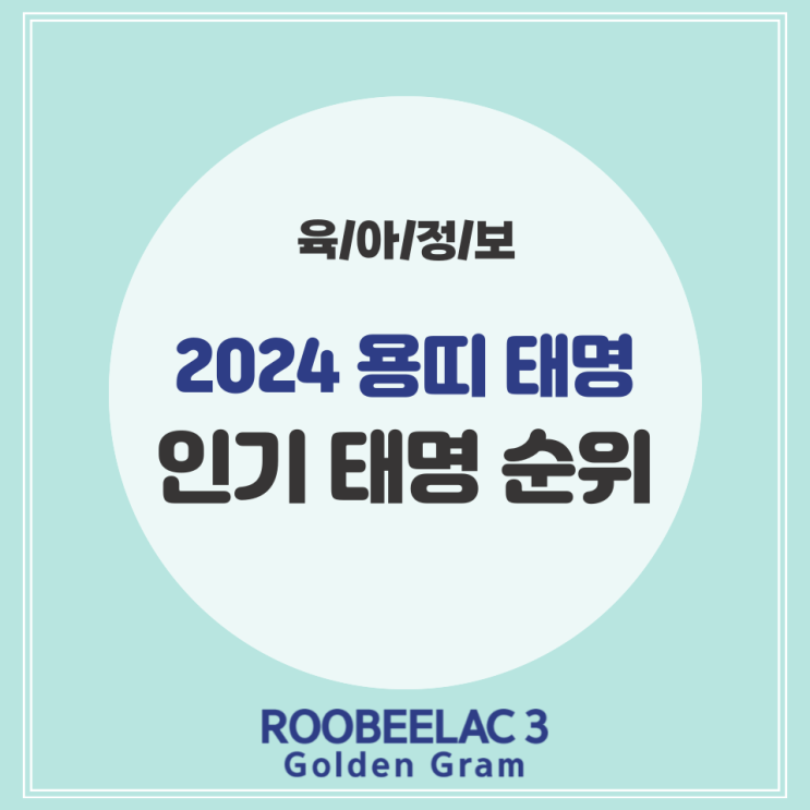  2024년 내년 용띠 아기 태명 추천과 인기 태명 by. 덴마크 프리미엄 루비락3