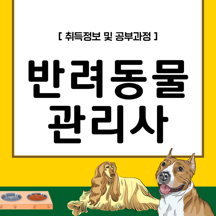 반려동물관리사 자격증 취득 정보 및 공부 과정(취업 후 하는 일) 반려동물관리사 자격증 취득 정보 및 공부 과정(취업 후 하는 일)