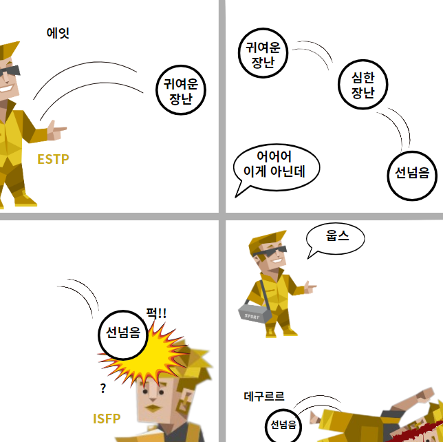 MBTI 궁합) ISFP & ESTP 궁합 (연애, 특징, 밈, 짤, 차이) : 네이버 블로그