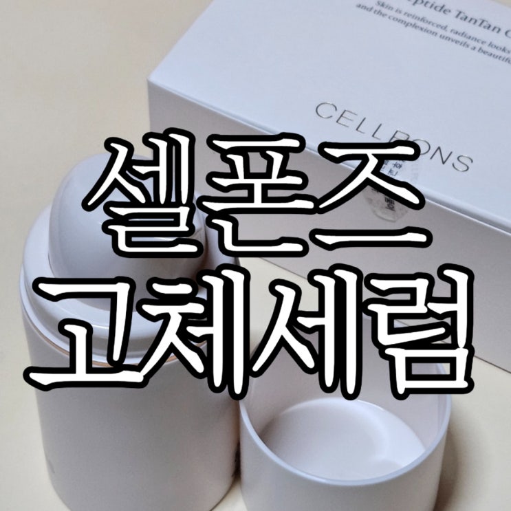 고래상처치유 겉쫀속촉의 셀폰즈 크리미 고체세럼 사용후기