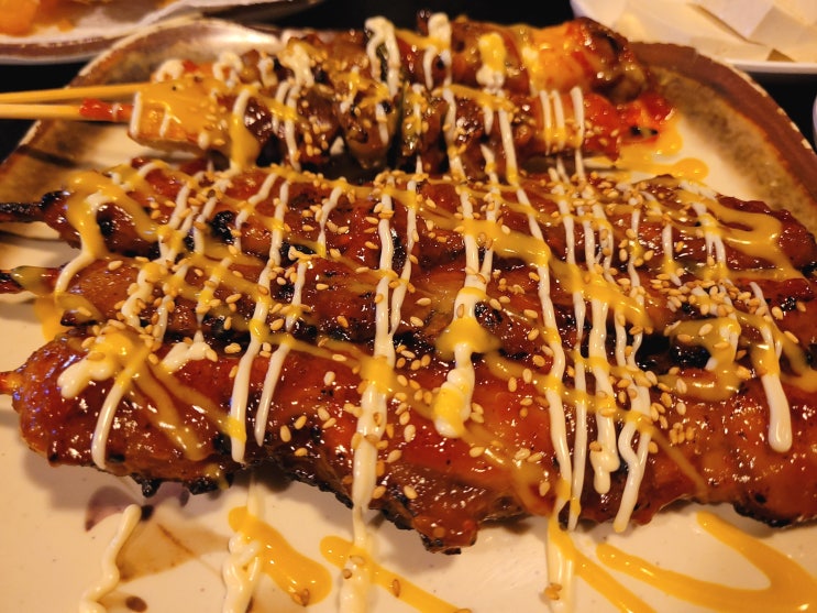 수원역 술집 똥꼬들의수다 일식새우모듬튀김, 직화모듬닭꼬치 맛집