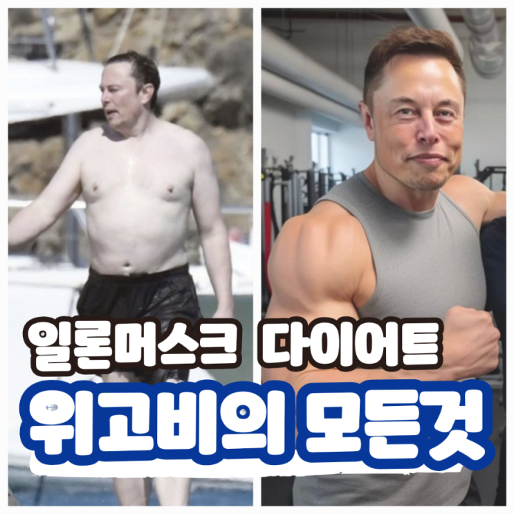  일론 머스크 킴카다시안 다이어트 - 위고비 다이어트(feat 삭센다 마운자로)